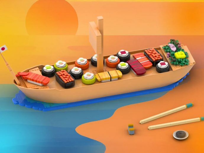 This LEGO Sushi Boat Looks So Delicious You’ll Want to Eat It