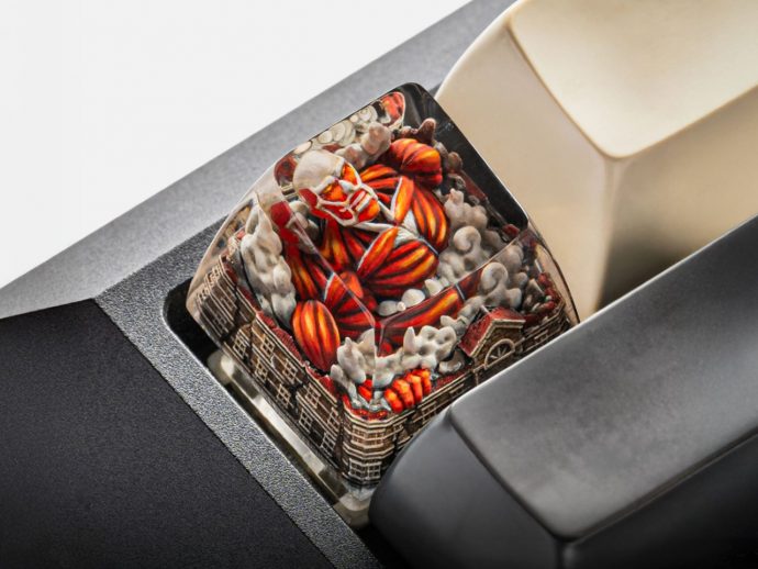 Hand-painted Attack on Titan Keycaps are the Ultimate Anime-Lover’s Collectible