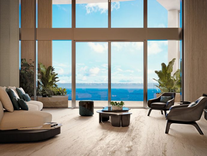 Bentley Residences penthouse with car elevator now on sale