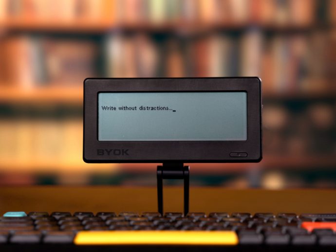 BYOK is an ultra-minimalist distraction-free writing device with a curious twist