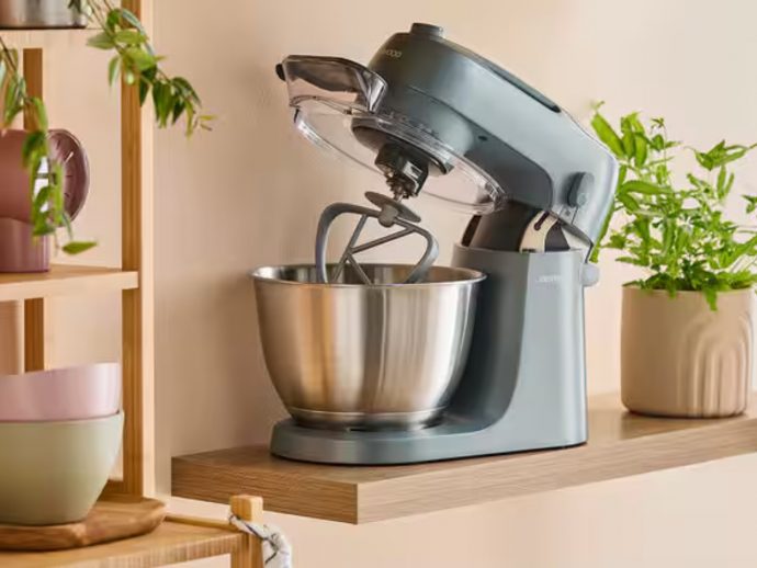 Kenwood Go Compact Stand Mixer is a baking tool housed in a smart package