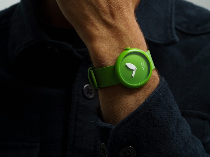 Tadao Ando’s Green Apple Watch Blends Playful Design with Youthful Spirit