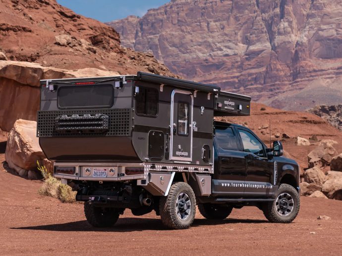 This first off-grid-ready slide-in pick-up camper from Four Wheel Campers is spacious and accommodating