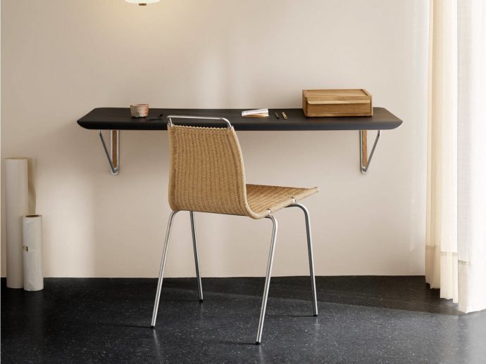 This Minimalist Wall Desk Combines Refined Utility with Subtle Presence