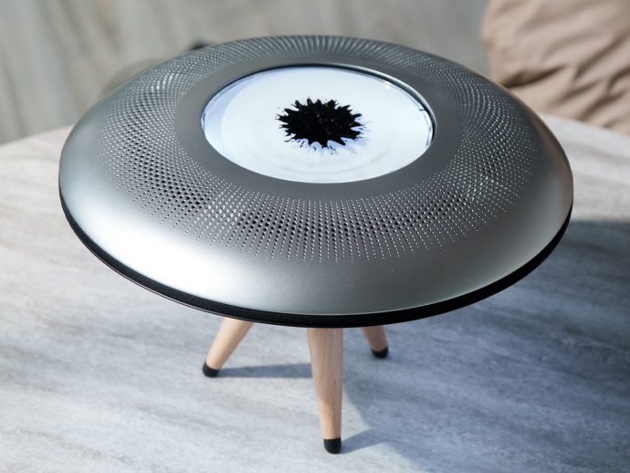 UFaudiO turns music into motion with ferrofluid-driven sound sculpture