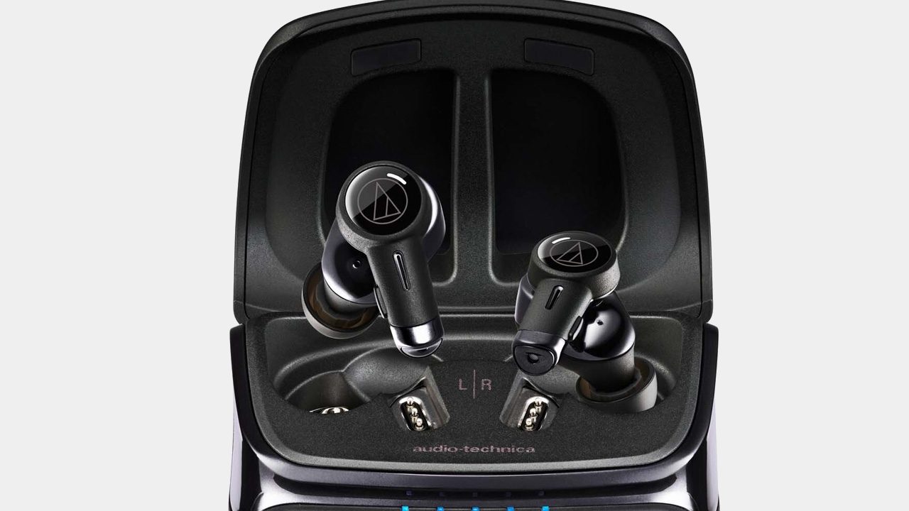 Audio Technica's premium ATH-TWX9 wireless earbuds self-sanitize