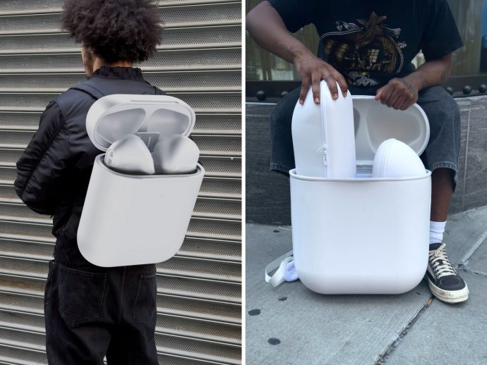 This Gigantic ‘AirPods’ Backpack actually holds (and organizes) your items