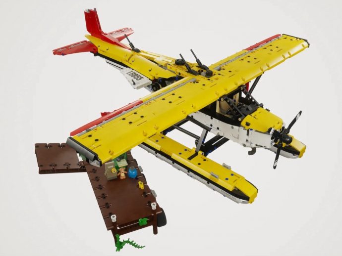 2,247-brick LEGO CESSNA 185 Skywagon actually has functional flaps, doors, and landing gear