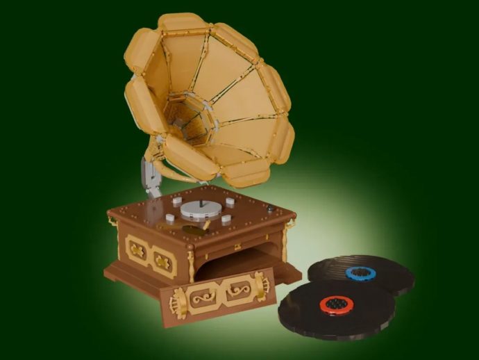 LEGO Gramophone comes with hand-cranked vinyls and serious old-world charm