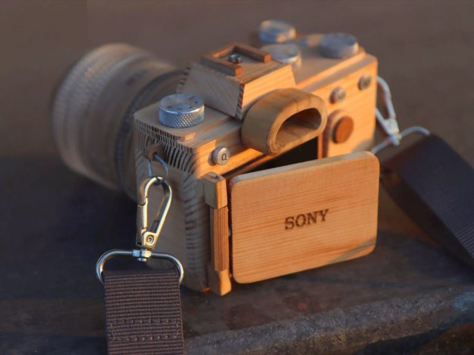 This Wooden Sony Mirrorless Camera Model Gives The Cold, Black Camera A Warm, Personable Makeover