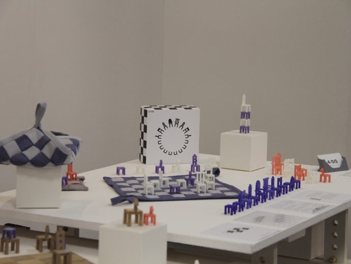 Ceramic chair-themed chess set can turn game night into a work of art