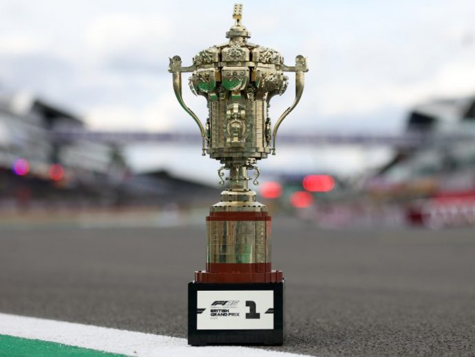 LEGO and F1 Unite for a Groundbreaking 2,717-brick British GP Trophy Design