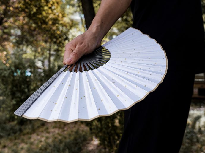 This Sleek Titanium Folding Fan Blends Fashion With Future With EDC Gear