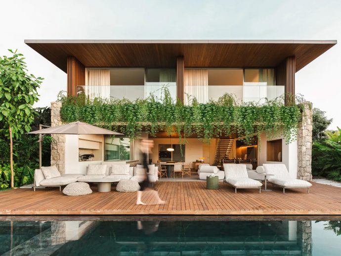 Inside A Modern Brazilian Home Designed For Privacy, Openness & Social Living
