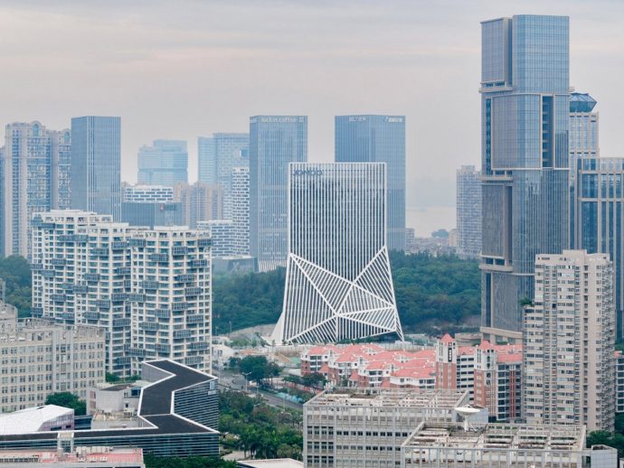 Modern Skyscraper Office Combines Ceramic Facade & Flexible Design For A Distinct Corporate Identity