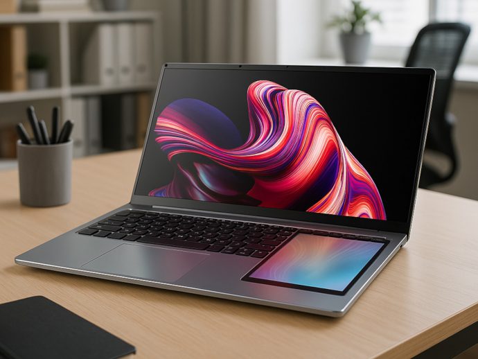 Laptop With Touchscreen Beside Keyboard Changes How You Multitask