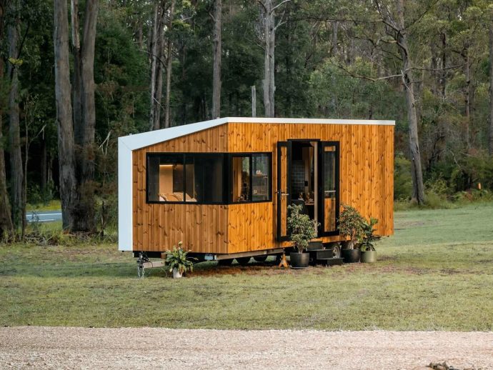 Single-Story Tiny Home With A Slide-Out Design Beats Lofted Tiny Homes For Comfort & Accessibility