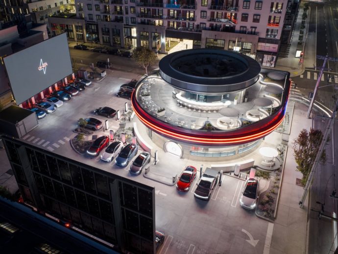 Tesla Diner & Drive-In: How Hollywood’s Most Futuristic Restaurant Blends Retro Charm with Electric Innovation