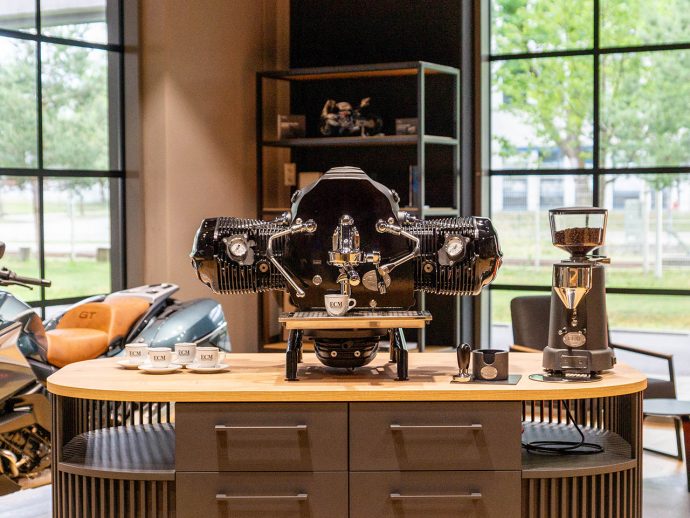 BMW makes Big Coffee Boxer expresso machines based on its R 18 motorcycle engine