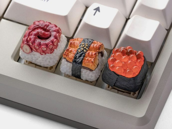 These Sushi Keycaps look so good you might end up licking your keyboard