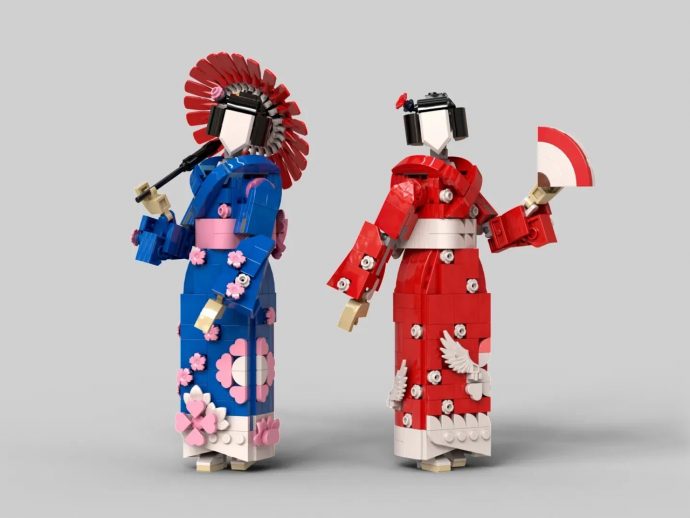 This LEGO Kimono build shows that there’s intricacy and fluidity even in rigid plastic bricks