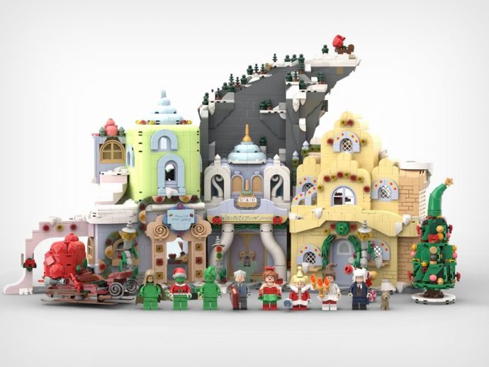 Epic 4,000-Piece LEGO Grinch in Whoville MOC strikes nostalgia after 25 years