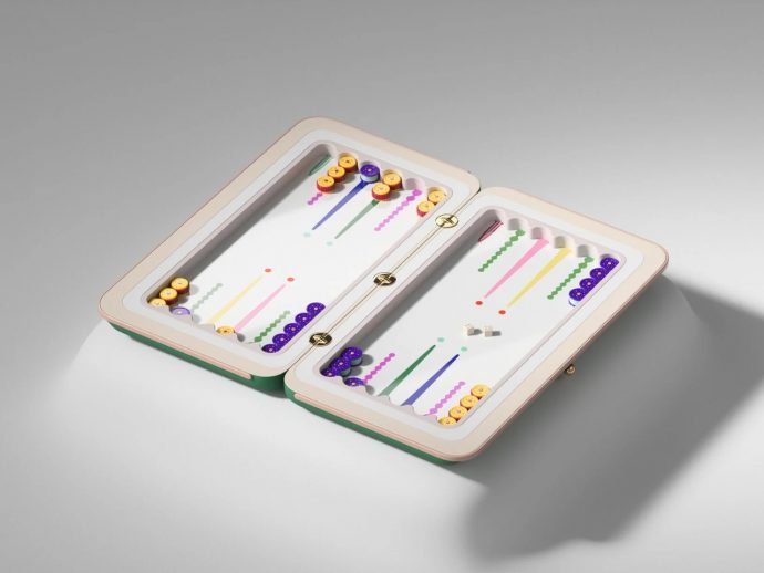 Backgammon set is a sculptural masterpiece from “Another Kingdom”