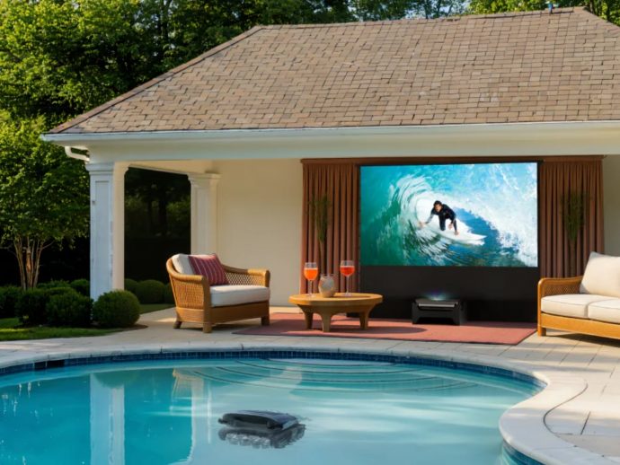 Beatbot Pool Robots: Pet-Safe Pool Cleaning Meets AWOL Vision Backyard Cinema