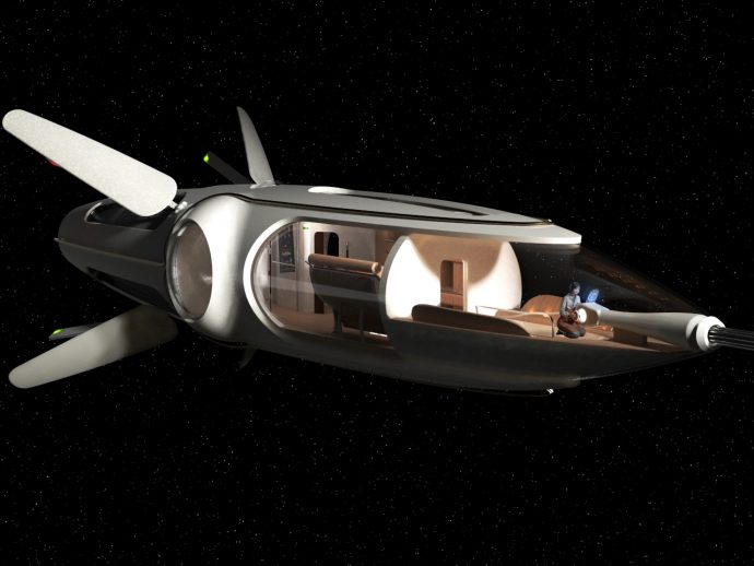 Diana-I Solar Sailer Space RV Concept Brings Comfort to Civilian Space Travel