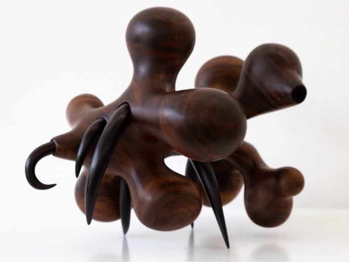 Donald Wasswa’s wooden sculptures brings alien beauty to your space