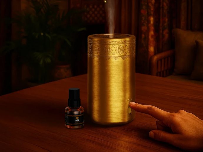 Sol Brass Aroma Diffuser Blends Indian Tradition With Modern Ritual