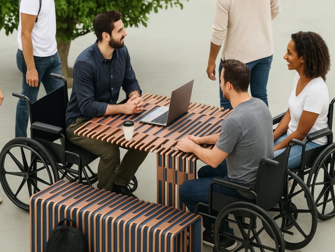T ‘able Urban Furniture Concept Makes Public Spaces Inclusive