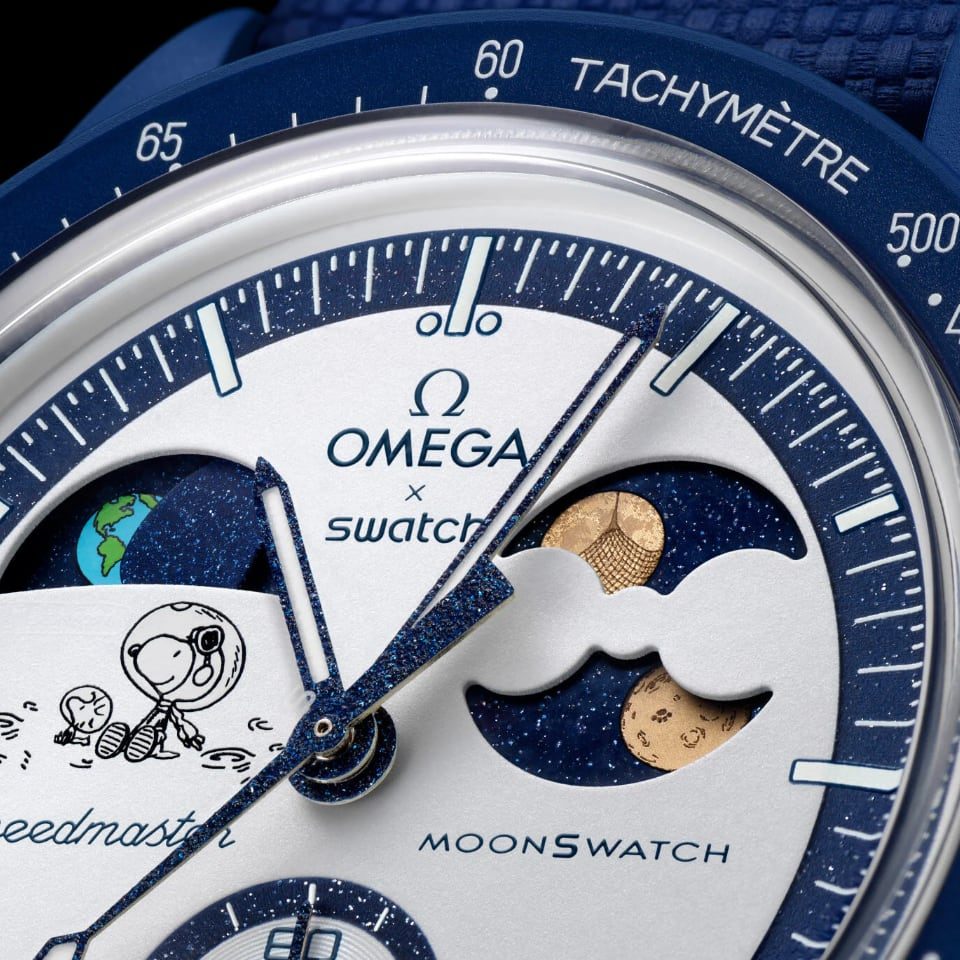 未使用 MoonSwatch Earthphase スヌーピー レシート付 完品 MISSION-TO-EARTHPHASE-