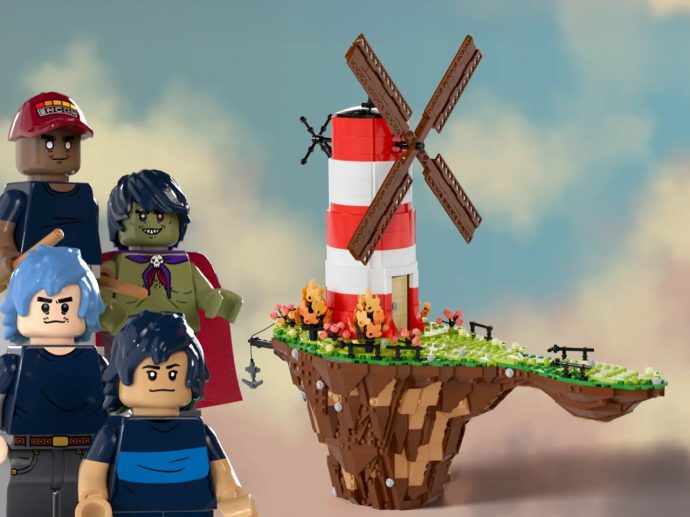 This iconic LEGO Gorillaz Flying Windmill Island brick set will have you feeling good (inc)
