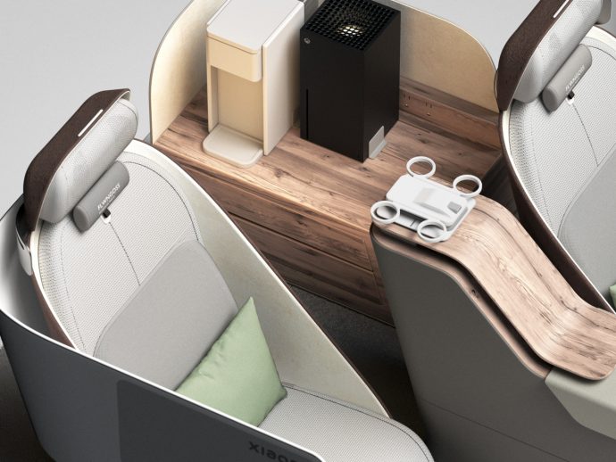 Flowing Oasis Car Cabin Concept Reimagines the Car as a Modular Sanctuary