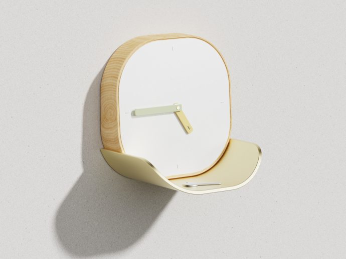 Lotus Clock is a Minimalist Timekeeping Concept with a Space-Saving Twist