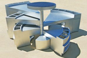 Michael Jantzen’s Radius Transformation Pavilion Lets Visitors Shape Space