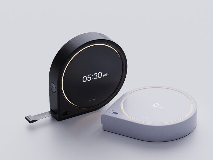 Tape measure-like Setime Clock Concept Makes Time Tangible and Interactive