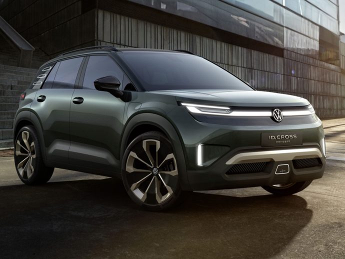 Volkswagen ID Cross Concept combines flat-folding seats with cozy vanilla interiors