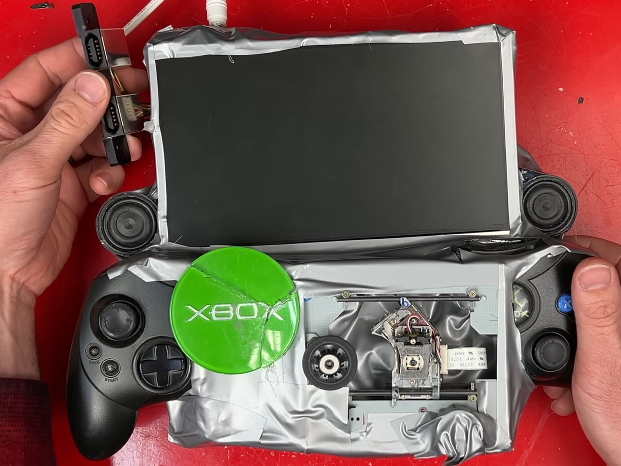 (未使用･未開封品)Get Fit With Sqedunk [DVD] Xbox portable with a DVD drive, salvaged LCD, and controller