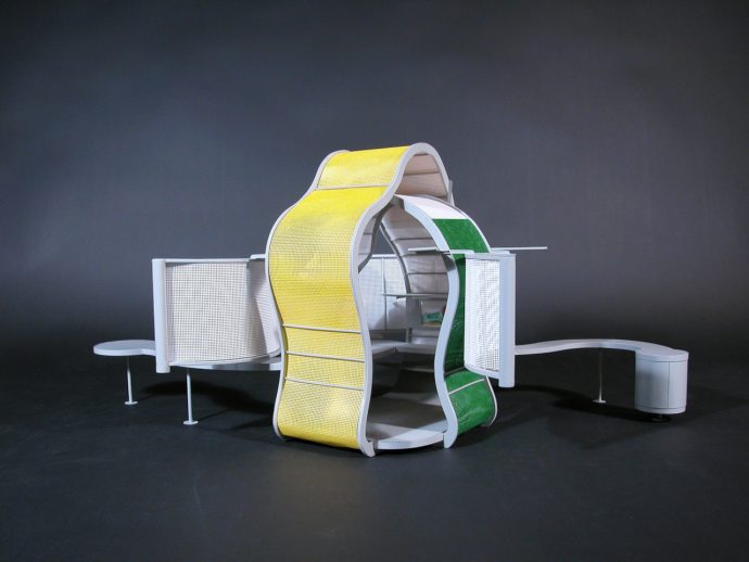 Chameleon Workplace: Cubicle Concept That Changes Color on Demand