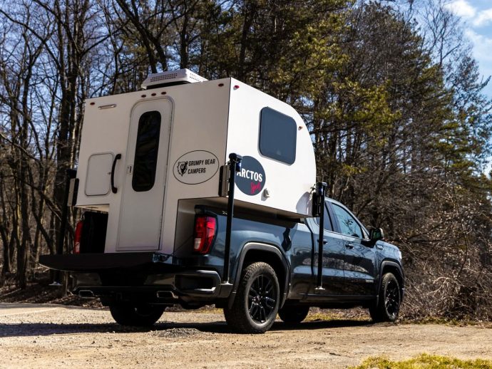 Arctos Sport is an all-weather truck camper for minimalists who love compact comfort