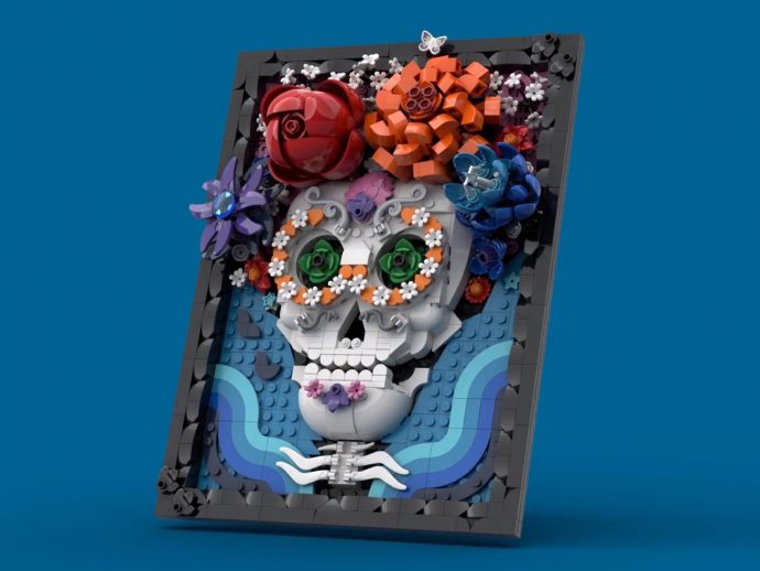 LEGO La Catrina brick-based artpiece is a perfect tribute to the Dia De Los Muertos festival