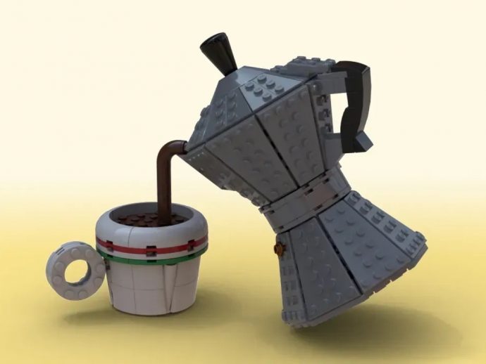 This LEGO Moka Pot Might Be the Most Italian Thing You’ll See All Day