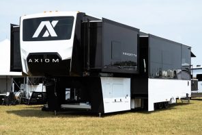 Axiom RV Vendetta is 47-foot fifth-wheeler that sleeps 12 people in a homely environment
