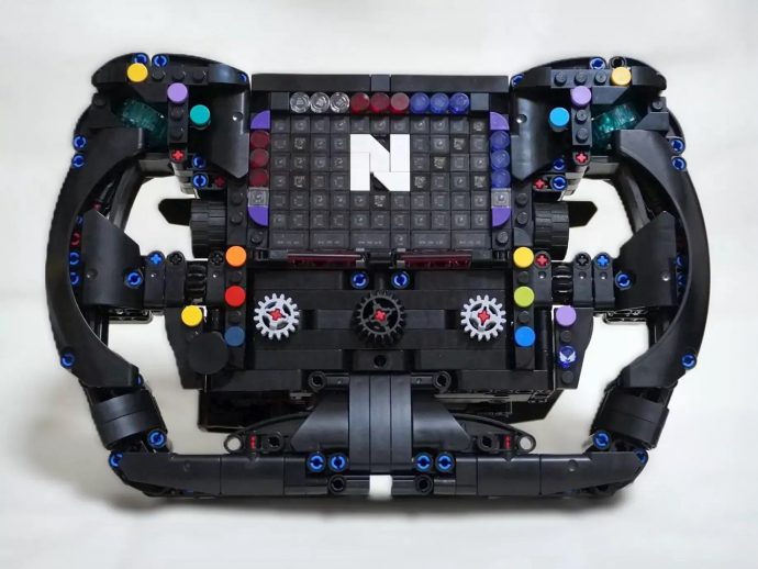 This Life-Size LEGO Sim Wheel Has Moving Gears and Clutch Paddles