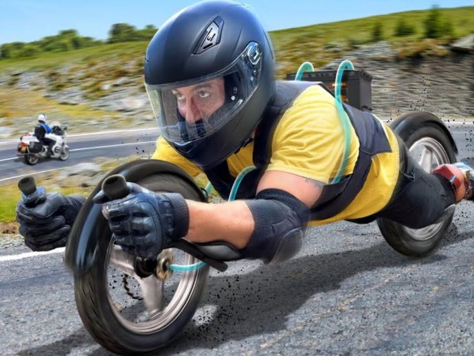 Pac-Man on Wheels: Jake Carlini Builds a Wearable DIY Electric Motorcycle Suit