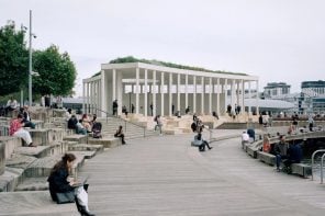 Pier Pavillion is a stunning landmark that uses recycled rock oyster shells