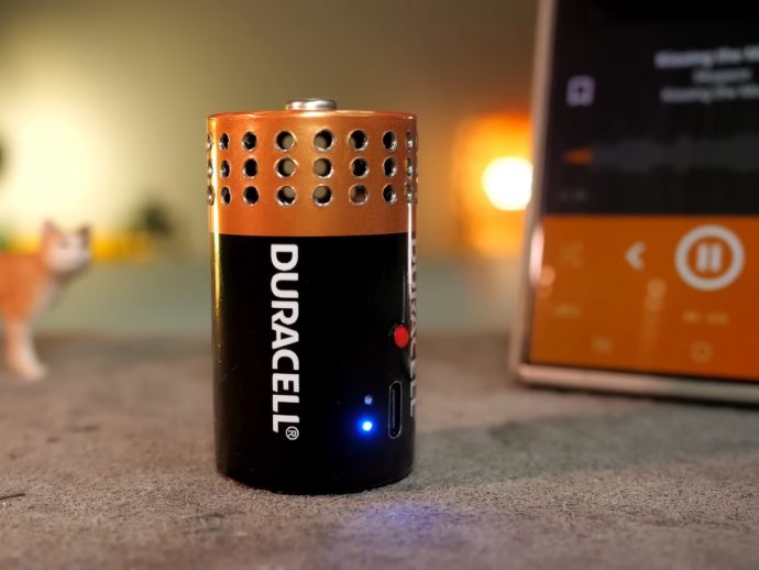 Someone Hollowed Out a Duracell Battery and Fit a Surprisingly Good Bluetooth Speaker Inside