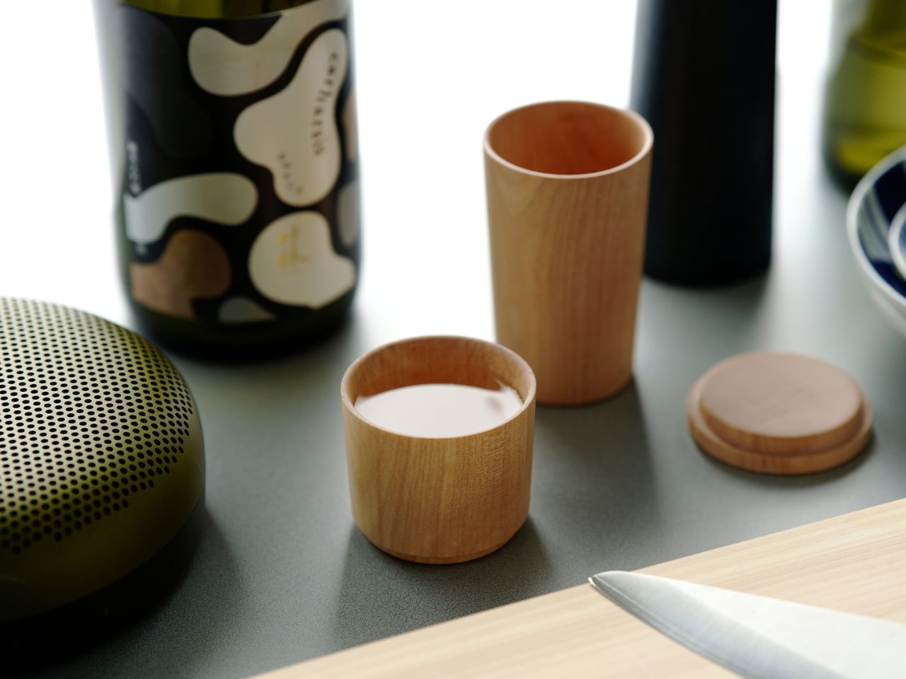 This Stackable Sake Set Hides in Plain Sight - Yanko Design